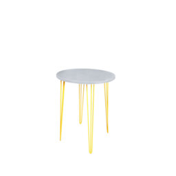 Fresco Round Metal Base Dining Table