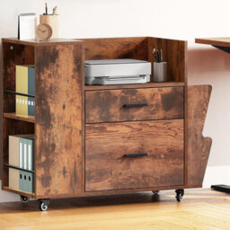 73 cm W 2 -Drawer Wheels / Casters included Mobile