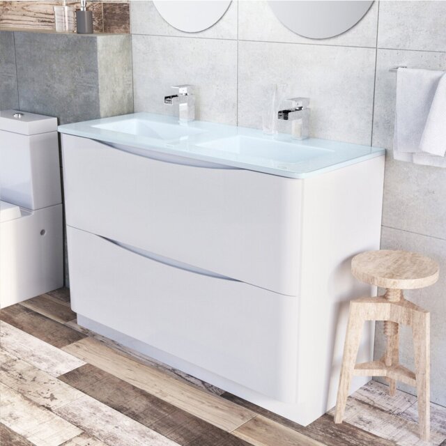 Stanhope 1200mm Single Bathroom Vanity with Undermount Glass Basin