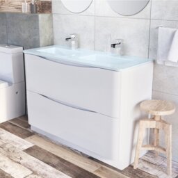 Stanhope 1200mm Single Bathroom Vanity with Undermount Glass Basin