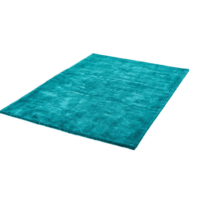 McFadden Hand-Hooked Turquoise Rug