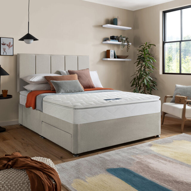 Silentnight Essentials Range Essentials Open Coil Memory Pillowtop Mattress - Medium Soft