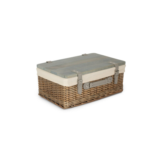 Wicker Gift or Storage Hamper with Lining