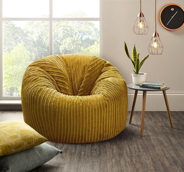 XXL Jumbo Cord MEGA Size Classic Beanbag Chair Ready Filled