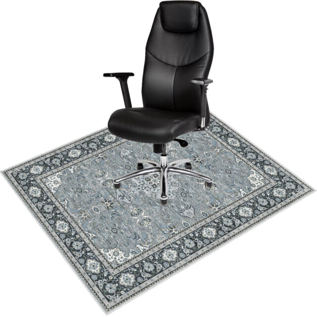 Non-Slip Office Chair Mat 120x90cm, Printed Floor Protector for Hard Floors, Easy to Clean