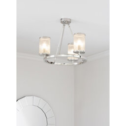 Ravens 3-Light Semi Flush Mount