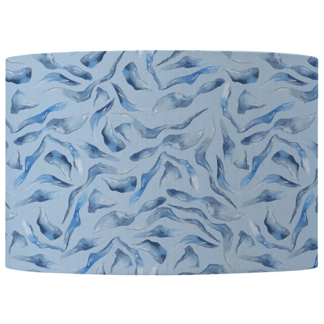 Round Lamp Shade in Blue