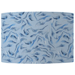 Round Lamp Shade in Blue