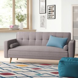 Fansler 195Cm Square Arm Sofa Bed
