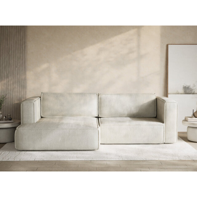 Four-Seater Corner Sofa With Bed Function