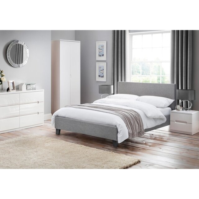 Lilianna Single (3') Upholstered Bed Frame with Mattress