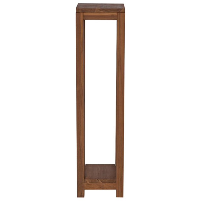 Plant Stand Natural Solid Teak Wood Indoor Wooden Rustic Balcony Garden