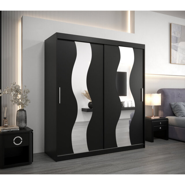 Abhinay 2 Door Manufactured Wood Wardrobe