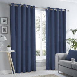 Cotton Blend Room Darkening Curtain Pair