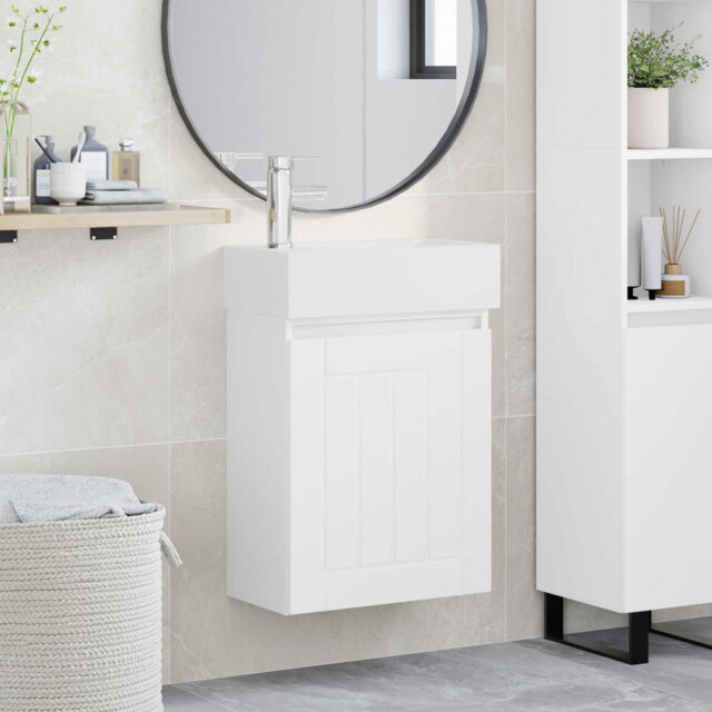 Single Bathroom Vanity with Ceramic Basin