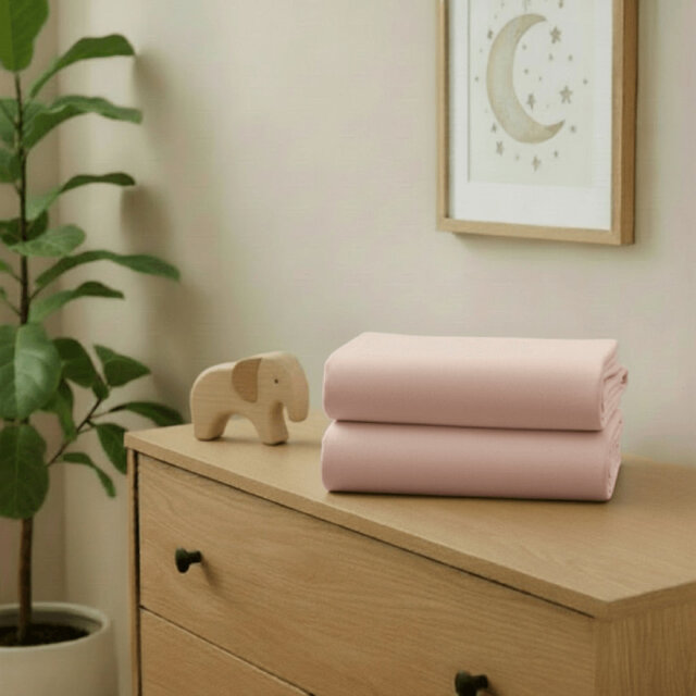 Cotton 2 - Piece Moses Basket Sheet Set