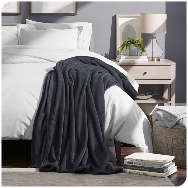 Lacey-Louise 100% Polyester Soft Reversible Mink Faux Plush Fur Fleece Throw/ Blanket