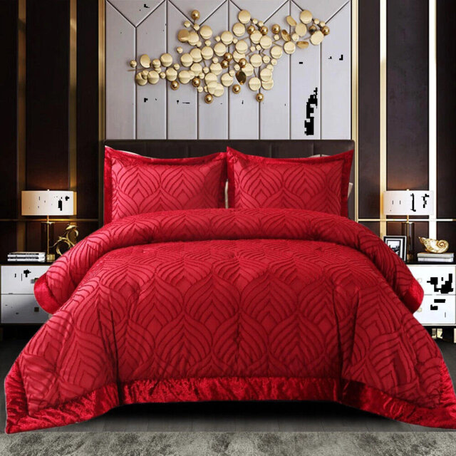 Microfiber Bedspread with Pillow Shams Included