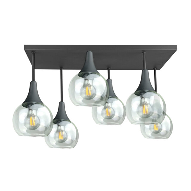 Asa Glass Semi Flush Mount