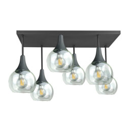 Asa Glass Semi Flush Mount
