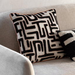 Geometric Square Cushion