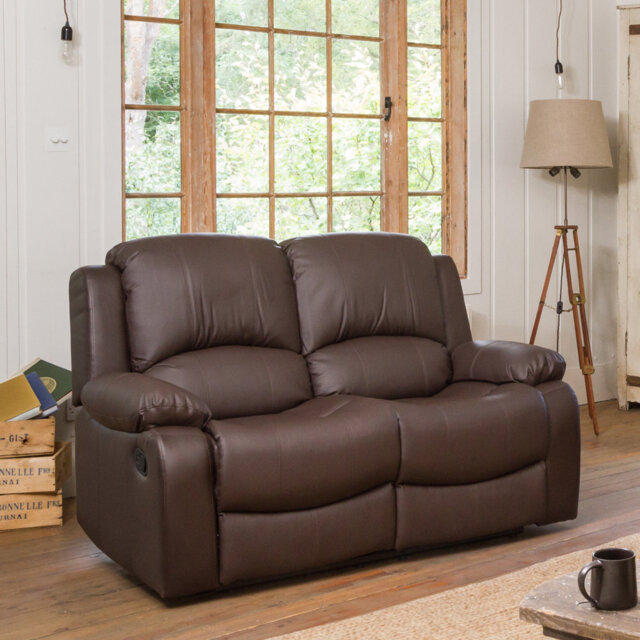 Manuela 2 Seater Faux Leather Reclining Sofa