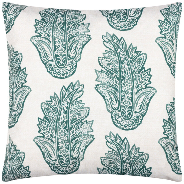 Kalindi Paisley Indoor / Outdoor Floral Square Scatter Cushion with Filling
