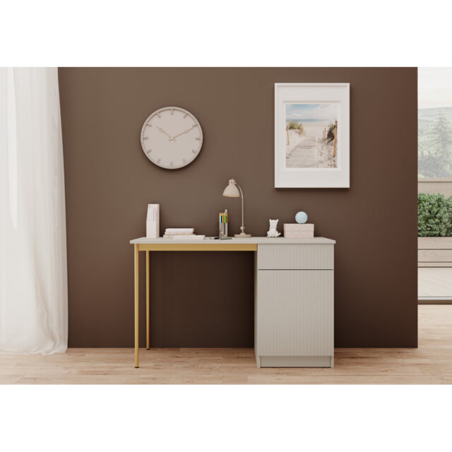 Alfaretta Metal Base Computer Desk