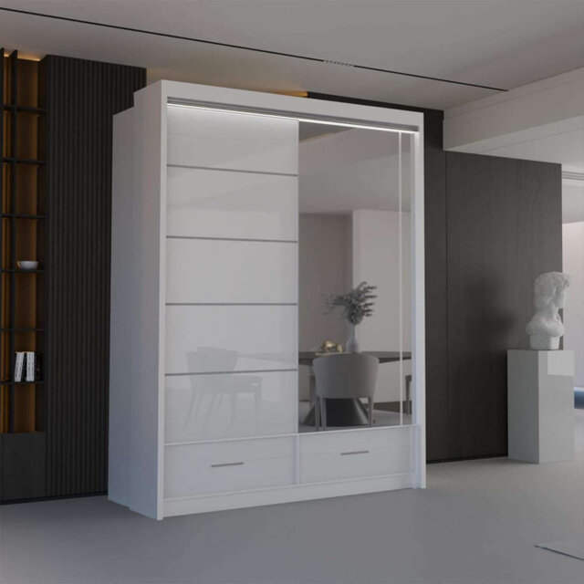 Bahos 3 Door Manufactured Wood Wardrobe