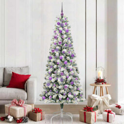 Artificial Hinged Christmas Tree Green and white