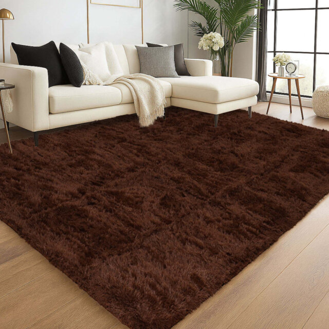 Soft Shaggy Area Rug â Plush High Pile Floor Rug For Living Room, Bedroom & Lounge