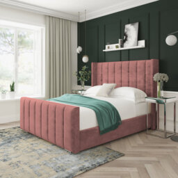 Naples Velvet Upholstered Bed Frame