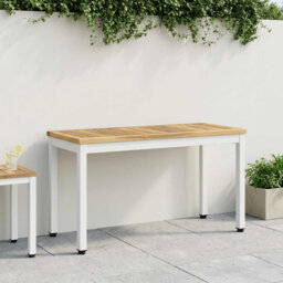 Garden Bench Solid Acacia Wood Outdoor Seating Patio Furniture Backyard