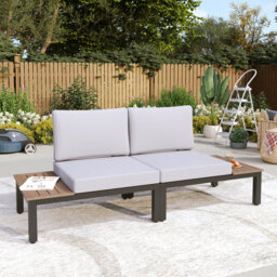 66Cm Wide Outdoor Patio Sofa with Cushions