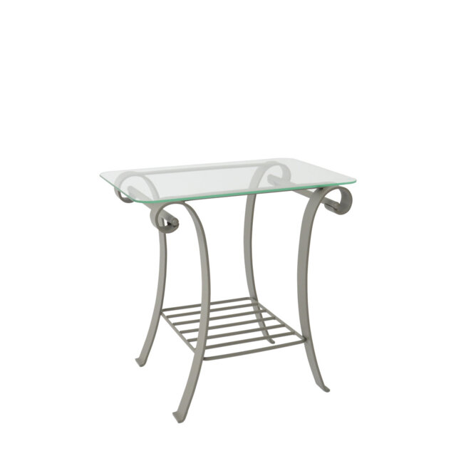 Johan Glass Top End Table