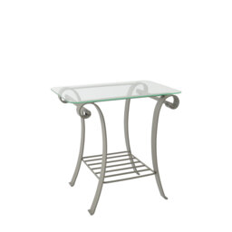 Johan Glass Top End Table