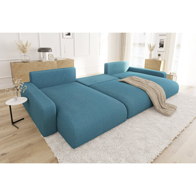 Emma 6 Seater Corduroy Sofa Bed
