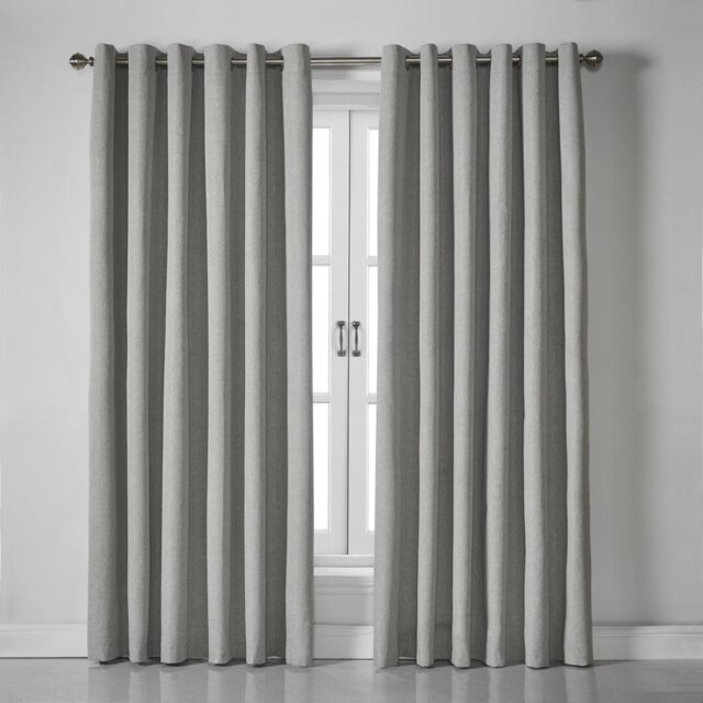 Bechard Blackout Linen Look Ring Top Curtains