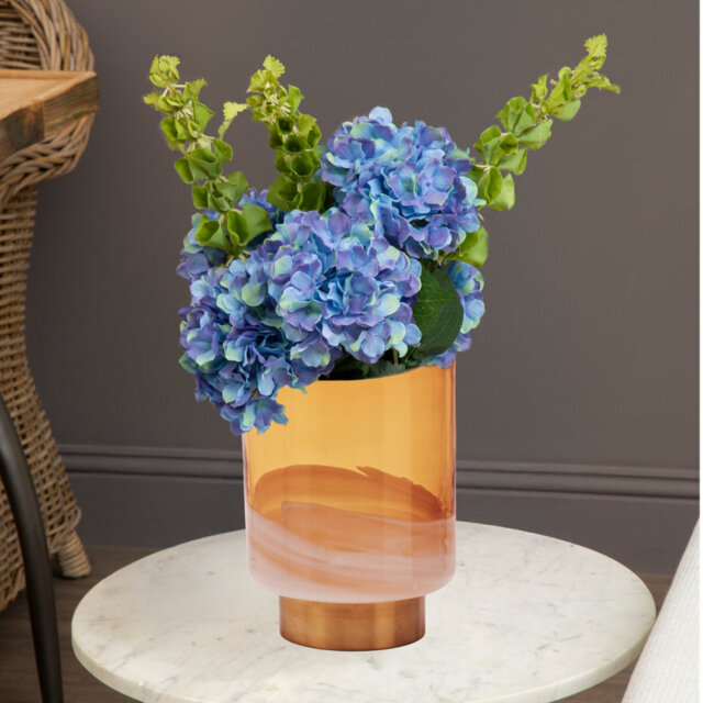 Cleo Small Amber Vase