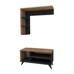 Coat Rack Shoe Storage Height Adjustable Hall Tree with Bench Kupski