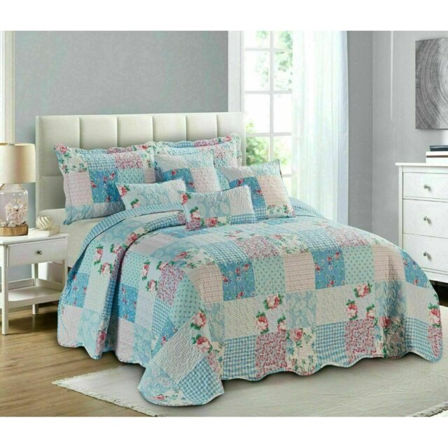 Poulsen Polyester No Pattern Bedspread with Pillow Shams Included