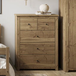HAVANA PINE 5 DRAWER CHEST OF DRAWERS