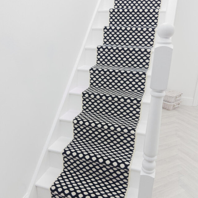 Honeycomb Black Stair Runner â Soft & Durable Carpet Runner for Stairs & Staircases, Multiple Lengths