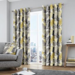 Tropical Cotton Room Darkening Curtain Pair