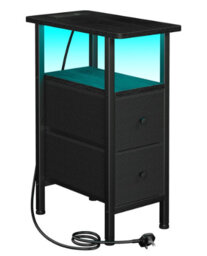 21.6cm W Solid Wood Bedside Table
