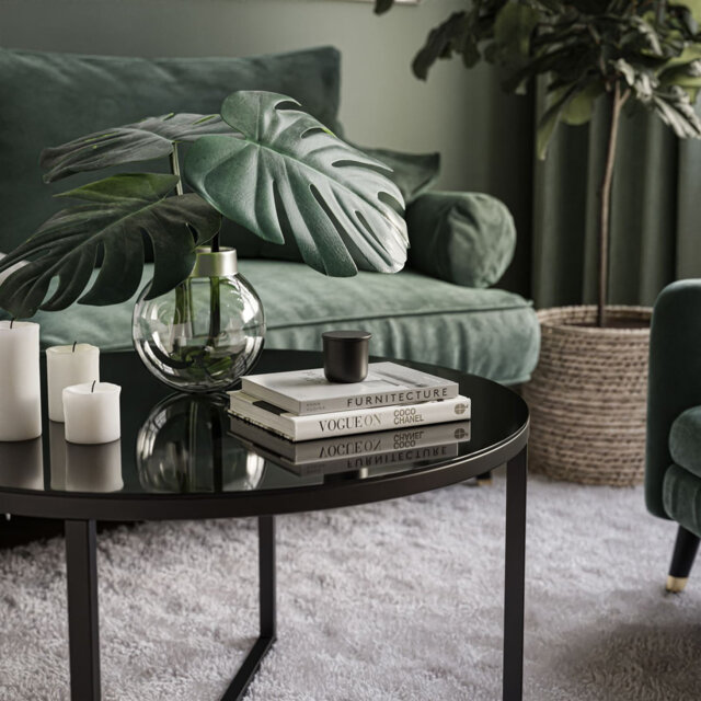 Swinyer Cross Legs Coffee Table