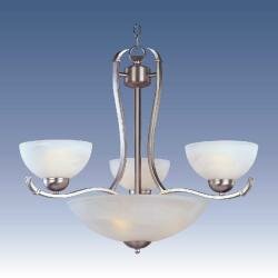 Peavey Chandelier in Satin Nickel
