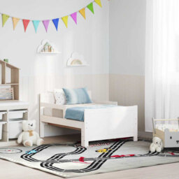 Bed Frame with Headboard Engineered Wood Kid Modern Child's Structure
