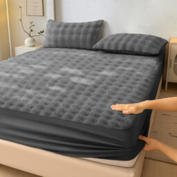 Luxury Thermal Supersoft Faux fur Fitted Sheet - Alpine