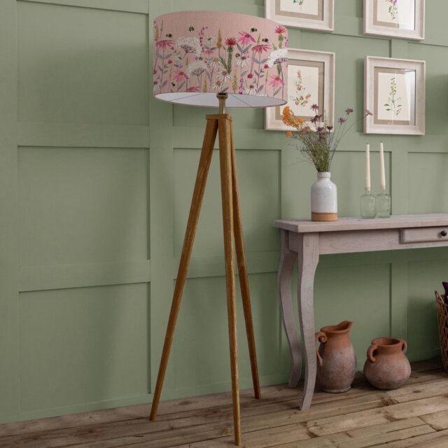Hermione 158cm Brown Tripod Floor Lamp